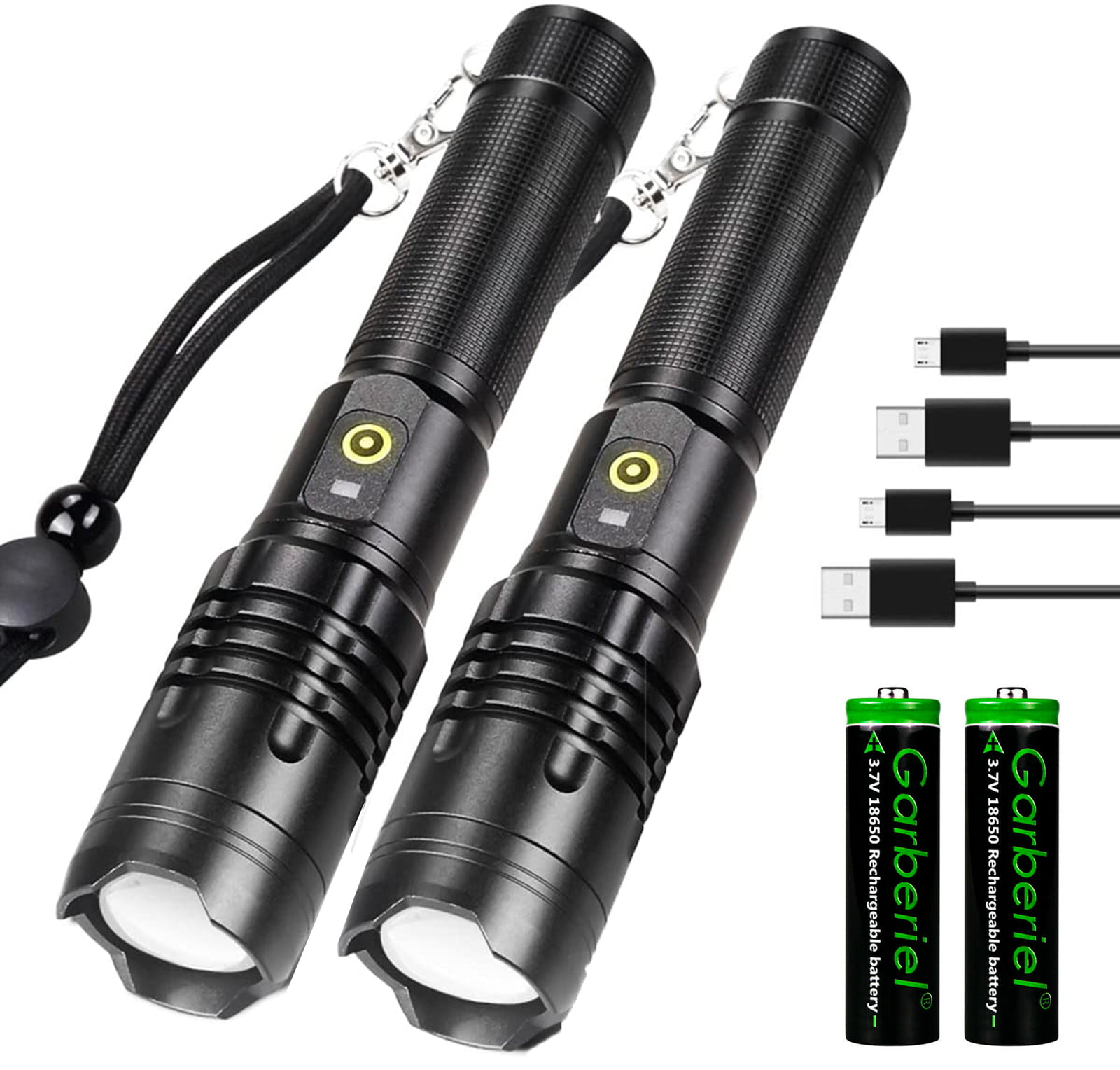 Details about   Led Flashlight Tactical Light 10000000LM Super Bright Torch USB Rechargeable