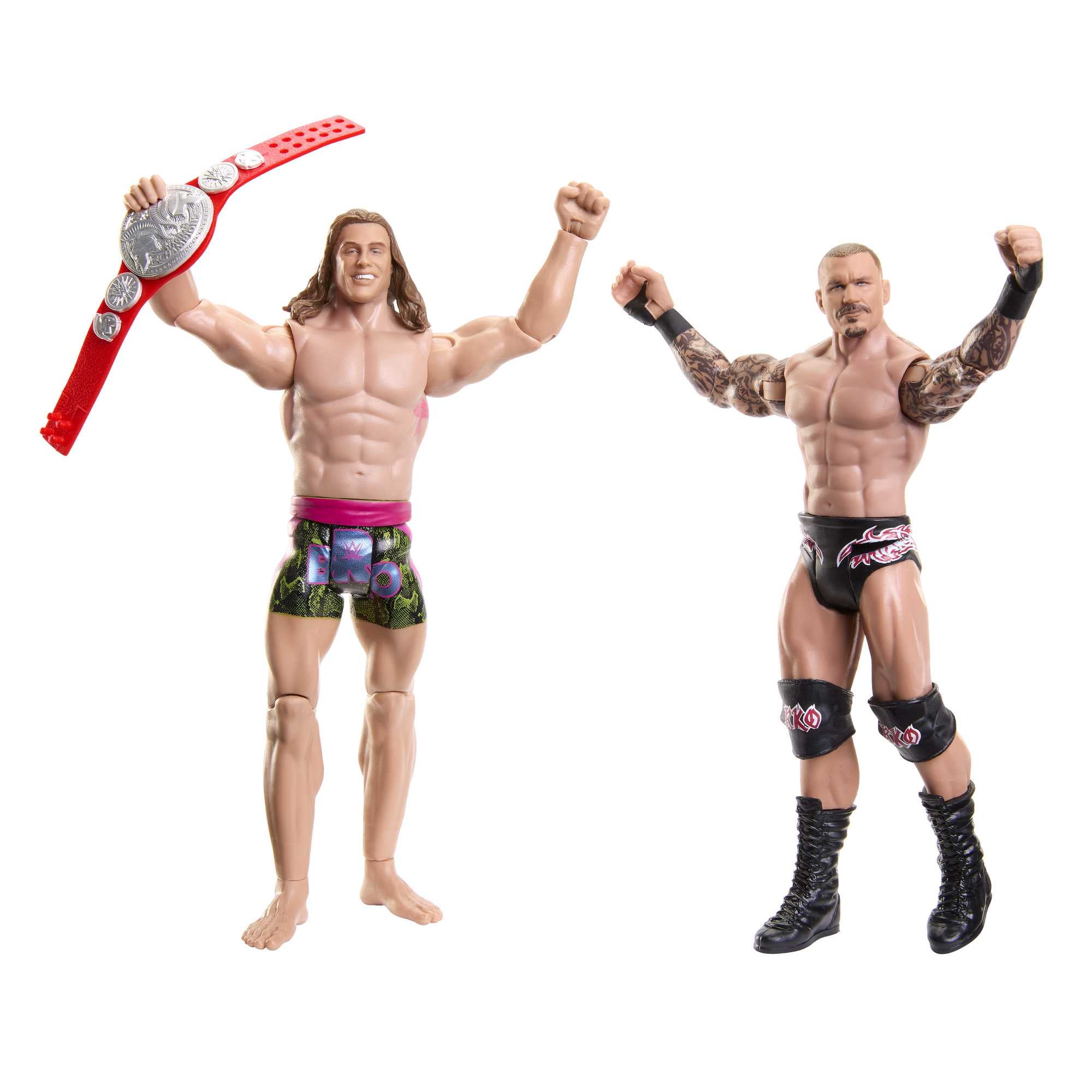 WWE Championship Showdown Randy Orton & Matt Riddle Action Figures, 2 Pack with Championship (6 inch)