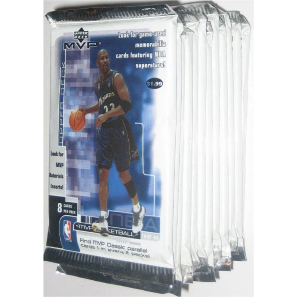 Upper Deck MVP 200203 NBA Basketball Cards (12 Sealed Packs) Walmart