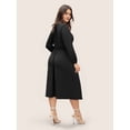 thumbnail image 4 of AURA Women Long Sleeve Knit Maxi Dress A Line Elegant Fall 2025 Black 1XL-3XL, 4 of 5