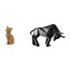 thumbnail image 1 of Estatua Decorativa De Gato-toro De Resina, Figura Coleccionable, Escultura Animal Para Estantería De Entrada, Sala De Estar, Dormitorio, Recibidor, Mesa, Escritorio, Estante U Oficina., 1 of 8