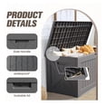 thumbnail image 2 of SONGMY 120 Gallon Resin Deck Box, Large Outdoor Storage Box Waterproof & Lockable for Garden, Patio, Pools (Gray), 2 of 7
