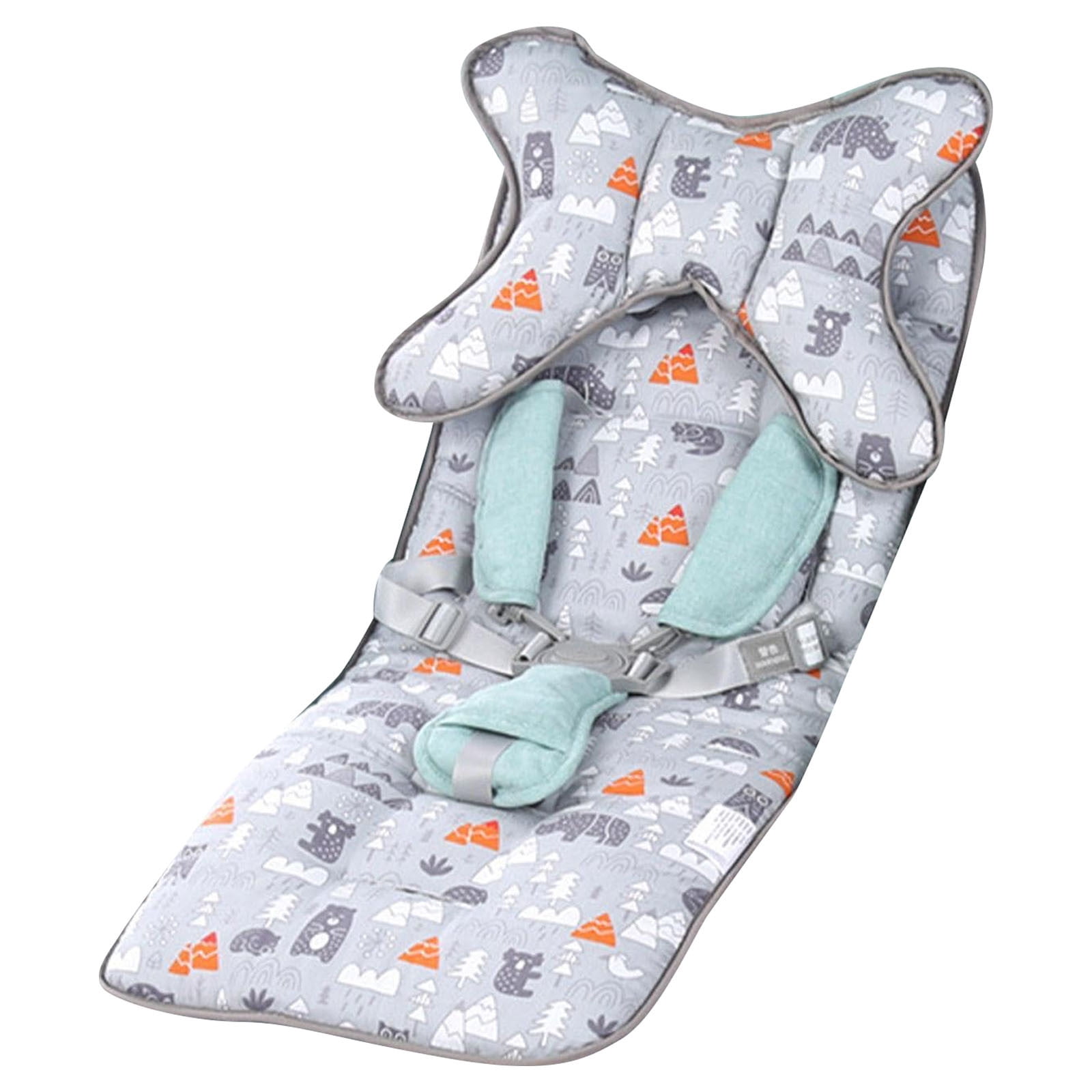Baby Stroller Cushion | Toddler Car Seat Cushion Soft Stroller Mat Baby Stroller Bunting Bags Baby Head Neck Support Pillow Mattress Cover Toddler Seat Pad Liner