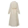 thumbnail image 5 of Liveday Women Long Sleeve Dress High Waist Casual Long Shirt Dress, 5 of 5