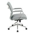 thumbnail image 4 of Mid Back Manager's Chair with Dillon Steel Gray Fabric and Chrome Base, 4 of 8