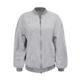 thumbnail image 4 of iHPH7 Oversized Sweatshirt for Women Workout Jackets for Woman Zip Up Sweatshirt Women Zipper Jacket Women Fall Sweatshirts for Women Streetwear Women Fall Womens Clothes Light Gray XXL, 4 of 4