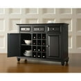 thumbnail image 2 of Crosley Cambridge Sideboard Cabinet W/Wine Storage Mahogany-Color:Black, 2 of 5