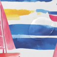thumbnail image 4 of Yayeee Shower Curtain with Hooks 72"x72" Waterproof Fabric Bathroom Hanging Decor, Red Hand Drawn Sailboats, 4 of 5