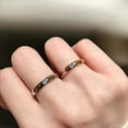 thumbnail image 3 of JEWELRYTREASURE Anime Ring 925 Sterling Silver Ring Aquamarine Ring March Birthstone Jewelry Promise Ring Couples Ring Birthday Gift for Her, 3 of 3