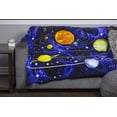 thumbnail image 5 of Dawhud Direct Solar System Fleece Throw Blanket, Super Soft Plush, 5 of 5