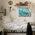 thumbnail image 4 of Bathroom Decor Sea Turtle Wall Art Blue Beach Ocean Inspirational Quotes Pictures Canvas Wall Decor Coastal Nautical Room Decor Print Painting Framed Artwork for Bedroom Office Kitchen 12"x16", 4 of 6