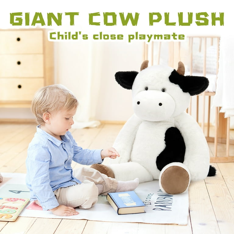 MorisMos, Cow Stuffed Animal, 31.5'', Giant Plush Toy Pillow