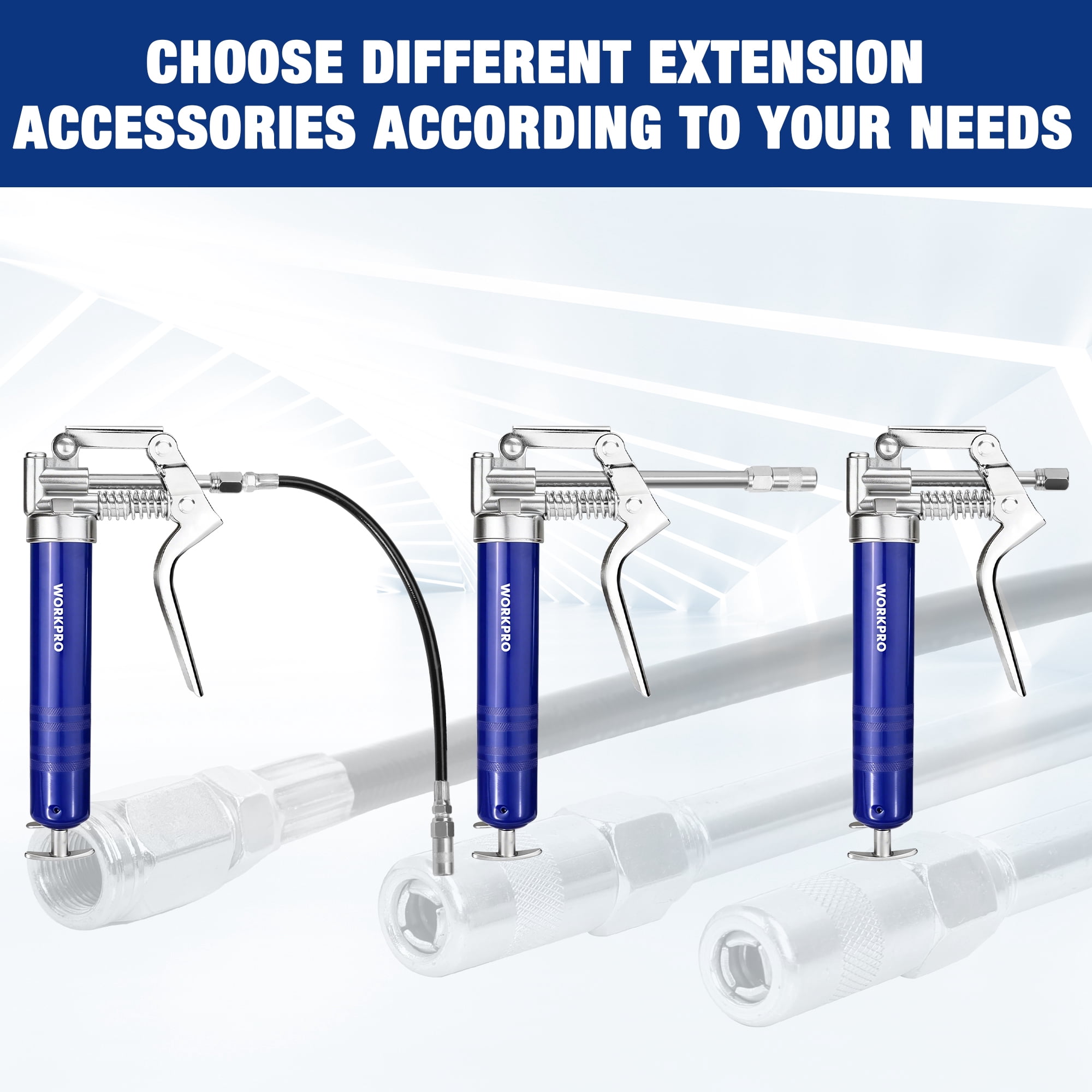 WORKPRO Mini Pistol Grip Grease Gun Set