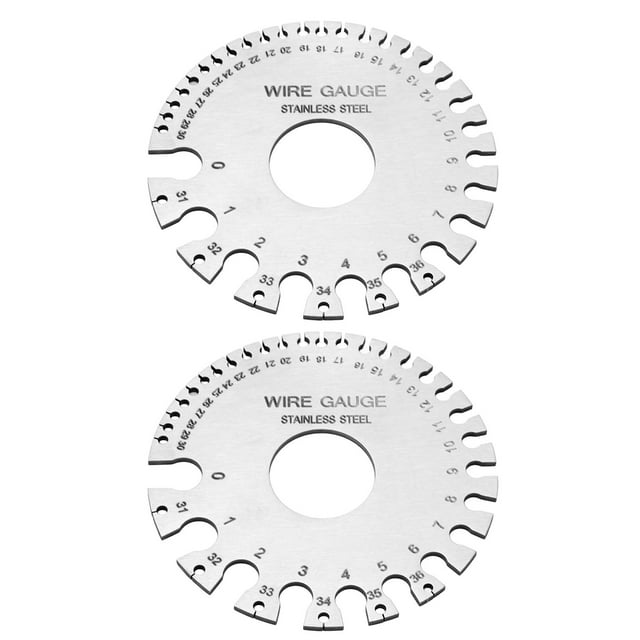Medidor de espesor Jadeshay 2 piezas de Acero inoxidable