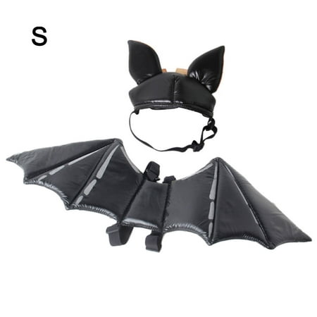 Halloween Cat Costume Set Creative Bat Wing Hat Pet Cosplay Clothes Pet Supplies Clothing Accessories