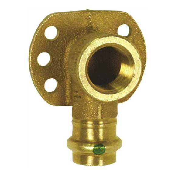 Viega 79190 1/2 in. x 1/2 in. Zero Lead Bronze 90-Degree Drop Ear Elbow