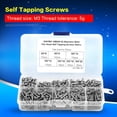 thumbnail image 4 of Self Tapping Screws, Assortment Kit Button Head Screws, Head  Screws Fastener For, 4 of 8