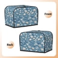 thumbnail image 4 of Toaster Cover For 2 Or 4 Slice, Two Or Four Slice Toaster Hood Dust-Proof Cover For Kitchen Washable Small Appliance Blue Seashell, 4 of 5
