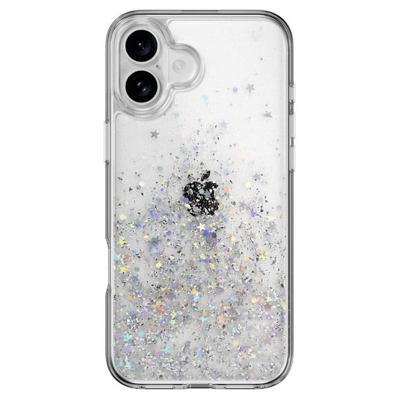 SwitchEasy Starfield 3D Glitter Case Transparent for iPhone 16 Plus Cases