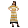 thumbnail image 1 of Moomaya Kurti Longue Imprimée Tenue d'Été Tunique Ligne A pour Femmes, 1 of 5
