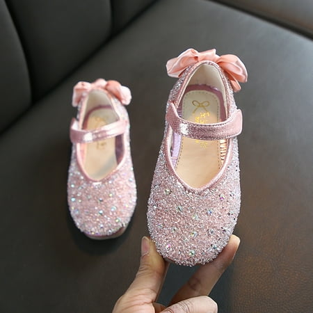 

Hunpta Toddler Infant Kids Baby Girls Crystal Butterfly Knot Princess Shoes Sandals