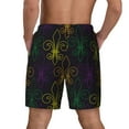 thumbnail image 4 of Balery Mardi Gras Carnival Mens Swim Trunks Swim Shorts for Men Quick Dry Inseam Beach Shorts with Compression Liner Pocket-XX-Large, 4 of 9