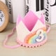 thumbnail image 2 of EeaseMX Adorables sombreros de cumpleaños para bebés, cumpleaños, corona de arco iris, diadema, suministros para fiestas, accesorio para fotos (blanco y arcoíris, encaje rosa, 3 estilos), 2 of 7
