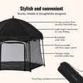 thumbnail image 5 of Dream On Me Onyx Baby Play Yard Set with Canopy, Black, 5 of 9