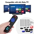 thumbnail image 4 of Nuevo mando a distancia universal de repuesto compatible con TCL Roku TV, Hisense Roku TV, Onn Roku TV, Insignia Roku TV, apto para Sharp/Element/Westinghouse/Philips/JVC/RCA/Hitachi y apto para Sanyo, 4 of 5
