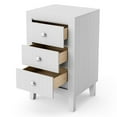 thumbnail image 1 of Giantex Table d'Appoint en Bois, Table de Chevet Accent pour Petit Espace, Blanc, 1 of 6