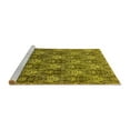 thumbnail image 2 of Ahgly Company Machine Washable Indoor Rectangle Oriental Yellow Industrial Area Rugs, 4' x 6', 2 of 4