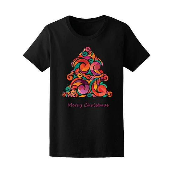 Colorful Christmas Tree Tee Women's -Image by Shutterstock