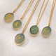 thumbnail image 1 of Colorful Oval Sun Star Moon Flower Pendant Necklace for Women Stainless Steel Gold Plated Necklace Jewelry Mother Day Gift 2023Star&45cm Gao Jinjia LED, 1 of 2