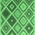 thumbnail image 1 of Ahgly Company Indoor Square Southwestern Emerald Green Country Area Rugs, 8' Square, 1 of 4