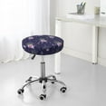 thumbnail image 6 of KLL Lavender Flowers Round Bar Chair Cushion Cover ,Bar Stool Protector with Elastic, Soft Washable, 6 of 6