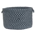 thumbnail image 2 of BC53A018X018 Boston Common - Capeside Blue 18"x18"x12" Basket, 75% Polypropylene/25% Wool - Round., 2 of 2