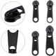 thumbnail image 4 of 32 piezas de repuesto de tirador de cremallera de 4 tamaños, deslizador de plástico con clip instantáneo, kit de reparación de cremalleras extraíbles, accesorios para prendas, 4 of 7
