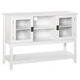 thumbnail image 2 of HOMCOM Modern Sideboard Storage Cabinet with Framed Glass Doors, Multiple Storage Options, and Anti-Topple, White, 2 of 9