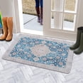 thumbnail image 5 of Bohemian Sapphire Blue Door Mat Welcome Door Mat for Front Door, Home Entrance, Yard, Floor, Patio, Non Slip Spring Summer Welcome Mat Indoor Outdoor Doormat 0"*", 5 of 6