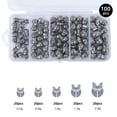 thumbnail image 1 of 100pcs Split Shot Fishing Weight Sinkers Removable Round Fishing Line, 1 of 7