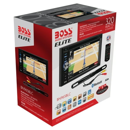BOSS Audio - 6.5" - Built-in Navigation - Bluetooth - In-Dash CD/DVD/DM Receiver - Black