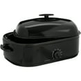 Mainstays 20 Pound 14 Quart Black Turkey Roaster with HighDome Lid