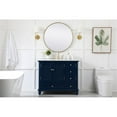 thumbnail image 6 of Elegant Decor Rhodes 42" Coastal Solid Wood Single Bathroom Vanity in Blue, 6 of 8