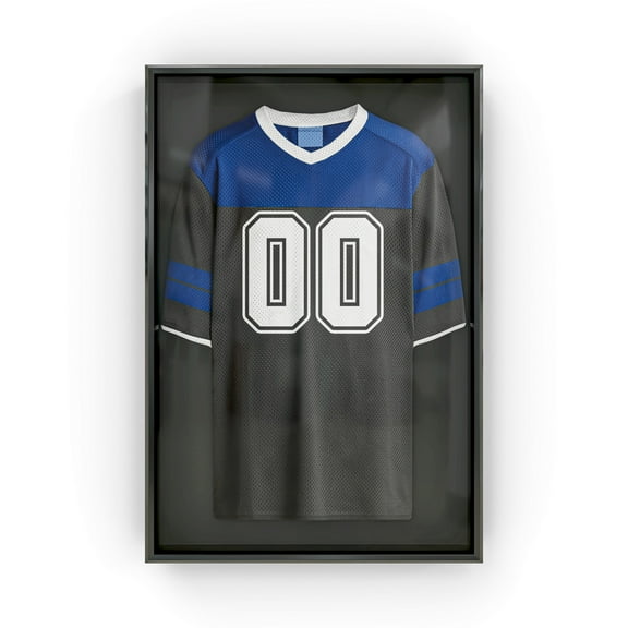Snap - Sports Jersey Display Case - Shadow Box - 20"x30" - Black Wall Mount Room Décor