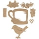 Spellbinders Shapeabilities Meurt par Sharyn Sowell-Cuppa Café, Tasse Thé-Robin & Mug Rose – image 2 sur 2