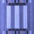 thumbnail image 1 of Ahgly Company Indoor Square Abstract Blue Contemporary Area Rugs, 4' Square, 1 of 4