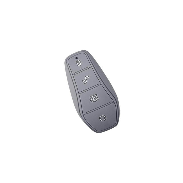 Silicone Car Key Case Cover Buttons No for Byd Buttons No Damage Atto 3 Replacement High Quality Gray