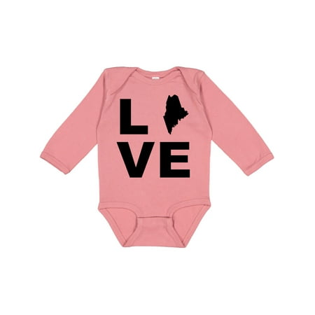 

Inktastic Love Maine Gift Baby Boy or Baby Girl Long Sleeve Bodysuit