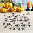 thumbnail image 3 of Arañas de plástico realistas, juguetes de araña pequeños de 3 tamaños, Mini arañas falsas negras, accesorios de broma, decoraciones para fiestas de Halloween, 60/90/120 piezas, 3 of 3