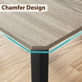 thumbnail image 4 of Great Prices Available 78-Inch Long Wooden Gray Dining Table - Elegant Dining Table for 6-8 People, Industrial Design with Ergonomic Comfort for Family Gatherings - Stylish Kitchen Table, 4 of 6